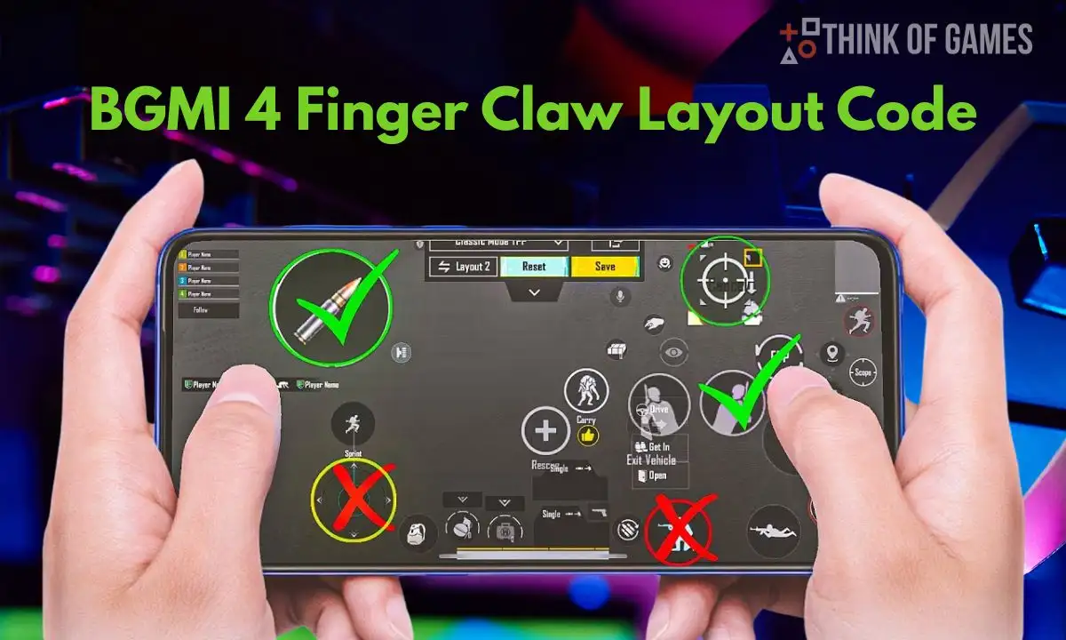 bgmi 4 finger claw layout code